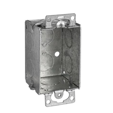 steel city 1 gang metal square wall electrical box|steel city metal box covers.